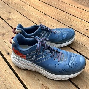Men’s Blue Hoka Clifton 6, 9.5